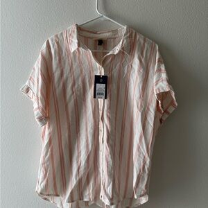 Striped Button-Up Shirt